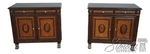 72451: Pair Of Thomasville Ernest Hemingway Rattan & Stone Cabinets. Fixed Price $2295.00.