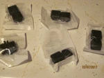 The Hillman Black Square Furniture Tip 7/8IN 2 Pack, 10 Total New 884317. Fixed Price $10.00.