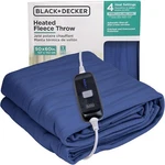 Black+decker Heated Throw Blanket, 50" X 60", Fleece, 4 Settings, 3HR Timer. Fixed Price $38.62.