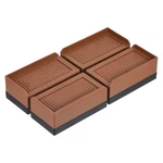 4PCS Furniture Risers 1.5" Rectangle Bed Adjustable Desk Sofa Brown. Fixed Price $24.11.