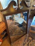 Ethan Allen Georgian Court Pediment Mirror Model 11-5220 Finish X 34.5. Fixed Price $250.00.