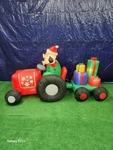 10FT Gemmy Airblown Inflatable Prototype Christmas Santa On Tractor #11801. Fixed Price $128.95.