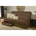 Kodiak Furniture Washington Queen-size Wood Storage Futon-linen Cocoa Mattress. Fixed Price $1101.21.