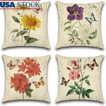 Waterproof Floral Cushion Covers Durable Polyester Outdoor Garden Bench New. Fixed Price $26.24.