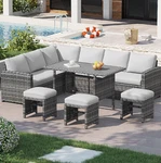 Aecojoy Wicker Rattan Outdoor Set Clearance With Dining Table And Chair Freeship. Fixed Price $369.00.