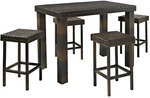 Crosley Furniture Palm Harbor 5-PIECE Outdoor Dining Set For 4, Counter Height W. Fixed Price $590.49.