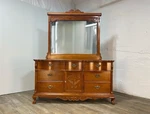 Lexington Furniture Victorian Sampler Collection Triple Door Dresser With Mirror. Fixed Price $1099.00.