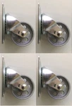 Richelieu #F25049 3" Inch Iron Wheel Swivel Plate Caster - Pack. Fixed Price $78.98.