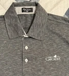 Byron Nelson Dark Gray / Black Golf Polo Shirt Size Large Cascades Country Club. Fixed Price $7.00.