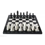 Black And White Natural Marble Chessboard With Table 30CM. Fixed Price $183.39.
