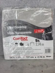 Con-tact Brand Clear Multipurpose Vinyl Covering 54 X 9FT. Fixed Price $19.98.