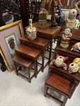 Antique Chinese Nesting Tables Set Of 4 Rosewood. Fixed Price $1200.00.