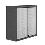 Manhattan Comfort Fortress Floating Garage Storage Cabinet, Black/grey. Fixed Price $189.56.