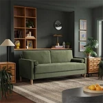 Lifestyle Solutions Jareth Stationary Sofa In Olive Fabric Upholstery. Fixed Price $453.69.