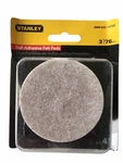 Stanley Self-adhesive Felt Pads 16 New Sealed 3 Inch Diameter Round. Fixed Price $7.79.