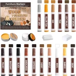 22PCS Wood Furniture Repair Markers - 16 Colors Touch Up Pen With Bees. Fixed Price $28.93.