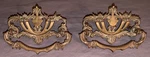 Great Set 2 Ornate Antique Victorian Brass Drawer Pulls. Fixed Price $20.99.
