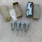 Vintage Stanley #448K Card Table Leg Braces Original Box Instructions + Screws. Fixed Price $29.95.
