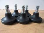 5 Piece Master Caster 70178 Low Profile Bell Glides. Fixed Price $22.50.