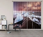 3D Star Beach Ice Cube ZHUA961 Photo Curtain Window Blockout Fabric Amy 2023. Fixed Price $143.01.