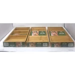 3 Seville Classics Tier Bamboo Wood Spice Rack Cabinet Drawer Tray Organizers. Fixed Price $32.00.