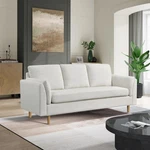 Lifestyle Solutions Studio Living Statham Sofa Cream Woven Fabric Upholstery. Fixed Price $499.98.