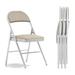 4-PACK Folding Chairs Portable Metal With Ultra Soft Pu Padded Cushion Seats .... Fixed Price $153.91.