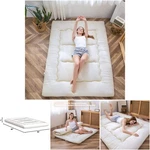 Queen Size Off White Thicken Tatami Foldable Sleeping Pad Trifold Mattress. Fixed Price $209.94.