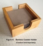 Coaster Set Of 6 Personalized Customized 4X4 Leatherette Light Brown - Tan Color. Fixed Price $12.99.