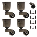 Vintage-swivel-round-caster-cups Wheel Casters For Furniture, Piano. Fixed Price $44.99.