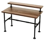 Industrial Pipe Table Legs Set - Iron Finish For Diy Rustic Desk, 28 Inches. Fixed Price $55.00.