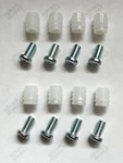 Ikea Plastic Sleeve And Screw, Part # 105163, 102267 (8 Pack) - New Usa Shipped. Fixed Price $9.99.