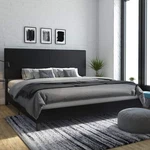 Dhp Janford Upholstered Bed, King 4156049 - Black. Fixed Price $411.05.