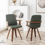Dining Chairs Set Of 2 For Kitchen Living Room Green Swivel. Fixed Price $372.50.