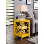 Convenience Concepts Oxford End Table Bright Yellow Wood Finish. Fixed Price $91.99.