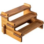 Acacia Wood Tiered Spice Rack Shelf Organizer Cabinet, Small Cupcake Stan.... Fixed Price $20.30.