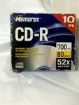 Memorex Cd-r 700MB 80 Minute 52X Multi-speed 10-PACK Compact Discs Sealed. Fixed Price $9.95.