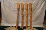 Set Of Four Unfinished Solid Wood Table Legs Ready For Your Diy Project. Fixed Price $89.00.