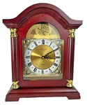 Bedford Clock Collection Redwood Mantel With Chimes, Working As Intended.. Fixed Price $78.00.
