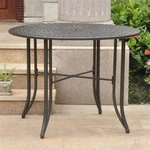 International Caravan Mandalay Iron Patio Dining Table Black. Fixed Price $232.99.