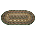 Green Nylon Oval Area Rug 5' Long X 3' Wide Renovator's Supply. Fixed Price $143.99.