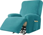 Recliner Chair Covers, 4-PIECE Velvet Stretch Slipcover Single Seat Cou. Fixed Price $49.30.