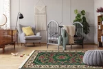 Rectangular Area Rug 7' 6" X 5' 3" Green Polypropylene Renovator's Supply. Fixed Price $189.99.