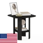 Furinno Simple Design Side Table 2-TIER Modern End Soft Edges Open. Fixed Price $44.57.