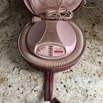 Vtg Mcm Salonette Handy-hannah Deluxe Universal Hair Nail Dryer W/red Croc Case. Fixed Price $41.50.