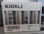 Ikea Bjorli Bed Leg 4" Riser Stainless Steel, Silver New (4 Pack). Fixed Price $49.00.