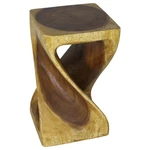 Haussmann Original Wood Twist End Table 12X12X20 Height Oak Oil. Fixed Price $164.95.