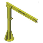 New! Harrington Jib Crane-base MOUNTED-300 Lb Capacity-height Under Span: 9FT!!. Fixed Price $5139.95.