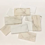 Calacatta Gold White Marble Honed Natural Stone 3X6 Subway Tile Wall Floor. Fixed Price $7.99.