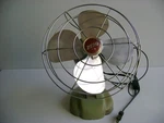 Vintage Zero 1250R Mcgraw Electric Co - 8" Desk / Wall Mount Metal Fan, Works. Fixed Price $16.00.